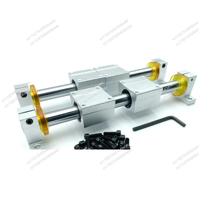 Linear Motion Bearing Chrome Plated Solid Optical Rail Slider Set Woodworking Push Table Saw Slide Table Set Slide Rail