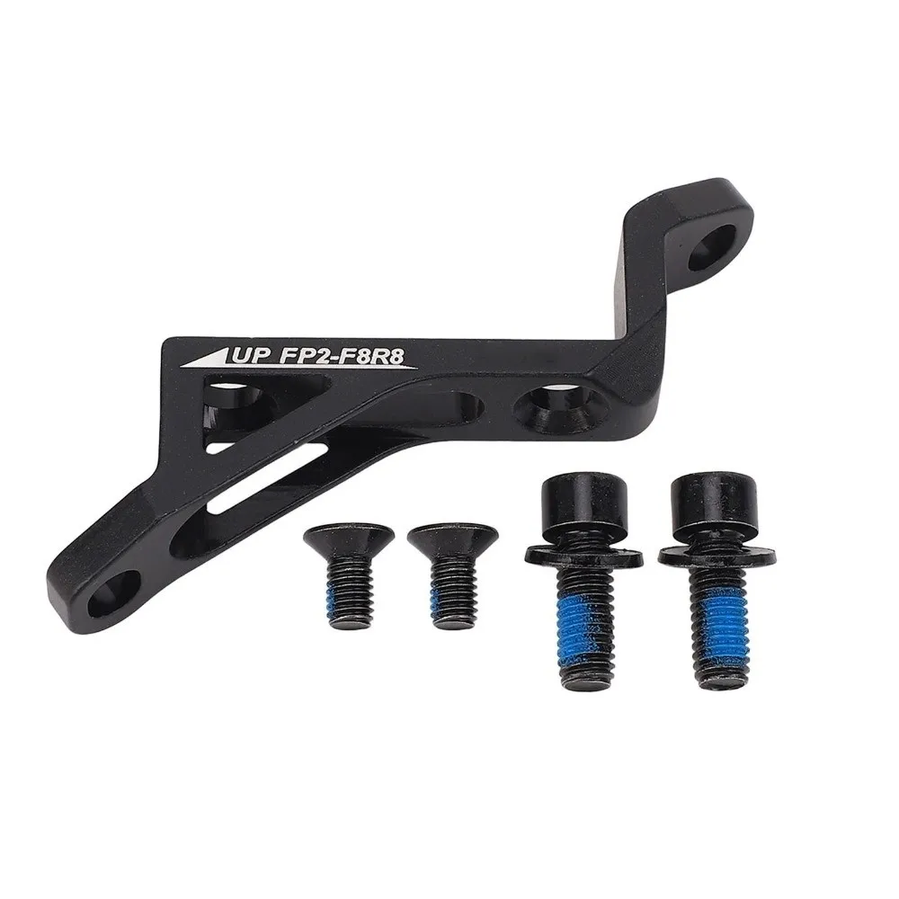 

Aluminium Alloy Disc Brake Adapter Black CNC Machined Post Mount to Flat Mount Disc Brake Adapter With Bolts Easy Installation