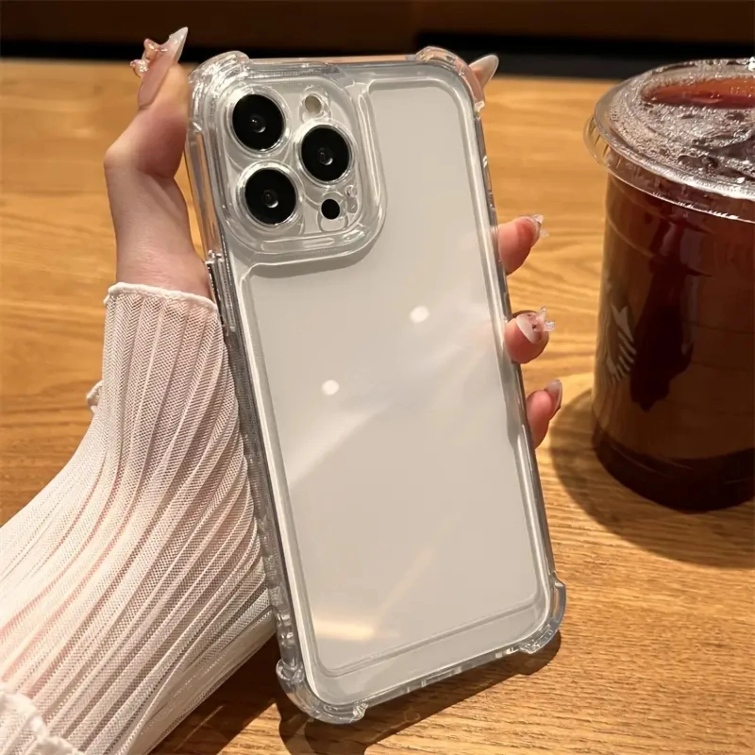 

Stylish, lightweight, shockproof phone case to protect your iPhone 14 13 Pro Max for ultimate comfort. Enjoy the transparent bea