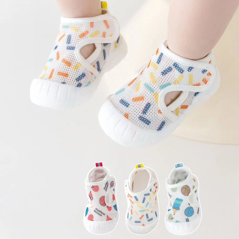 

Casual Shoes Breathable Baby Sandals Air Mesh Comfortable First Walkers Flexible Soft Sole Infant Shoes Summer Season