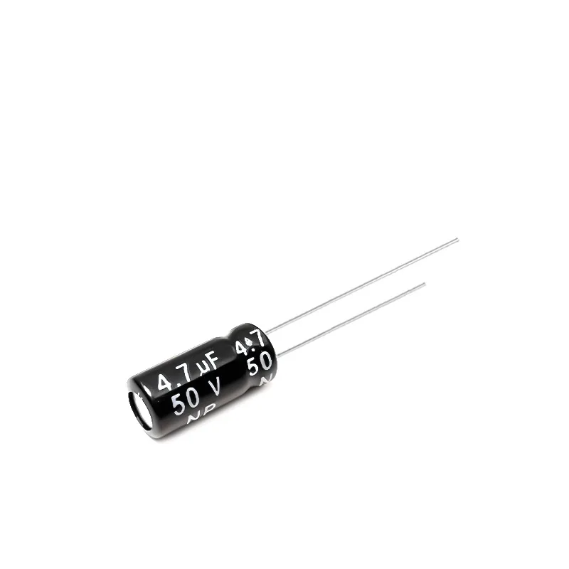 200pcs 50V 4.7uF Non Polar NP Electrolytic Capacitor Bi Polar 5x11mm for Audio Crossover