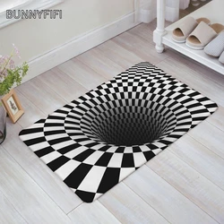 40*60CM 50*80CM Carpet Crystal Velvet 3D Swirl Surreal Living Room Coffee Table Blanket Simple Light Wind Sand Mat