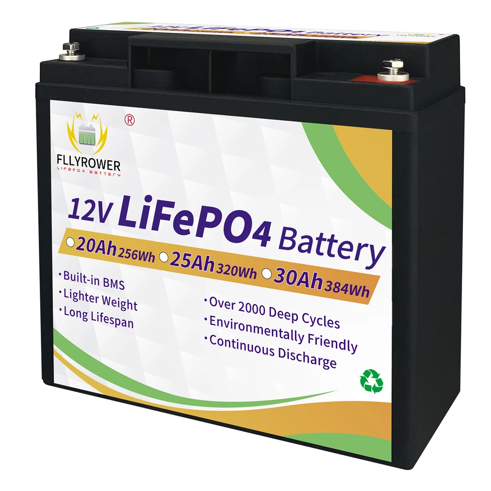 

EU Stock 12V 20Ah 256WH LiFePO4 Built-in BMS Lithium Iron Phosphate Energy Storage Battery For Kid Scooters