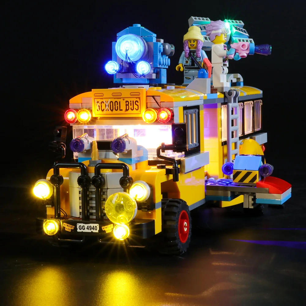 Lighting Set For 70423 Paranormal Intercept Bus 3000 Hiddensed Sides Not Include Building Block (Only Led Light Kit)