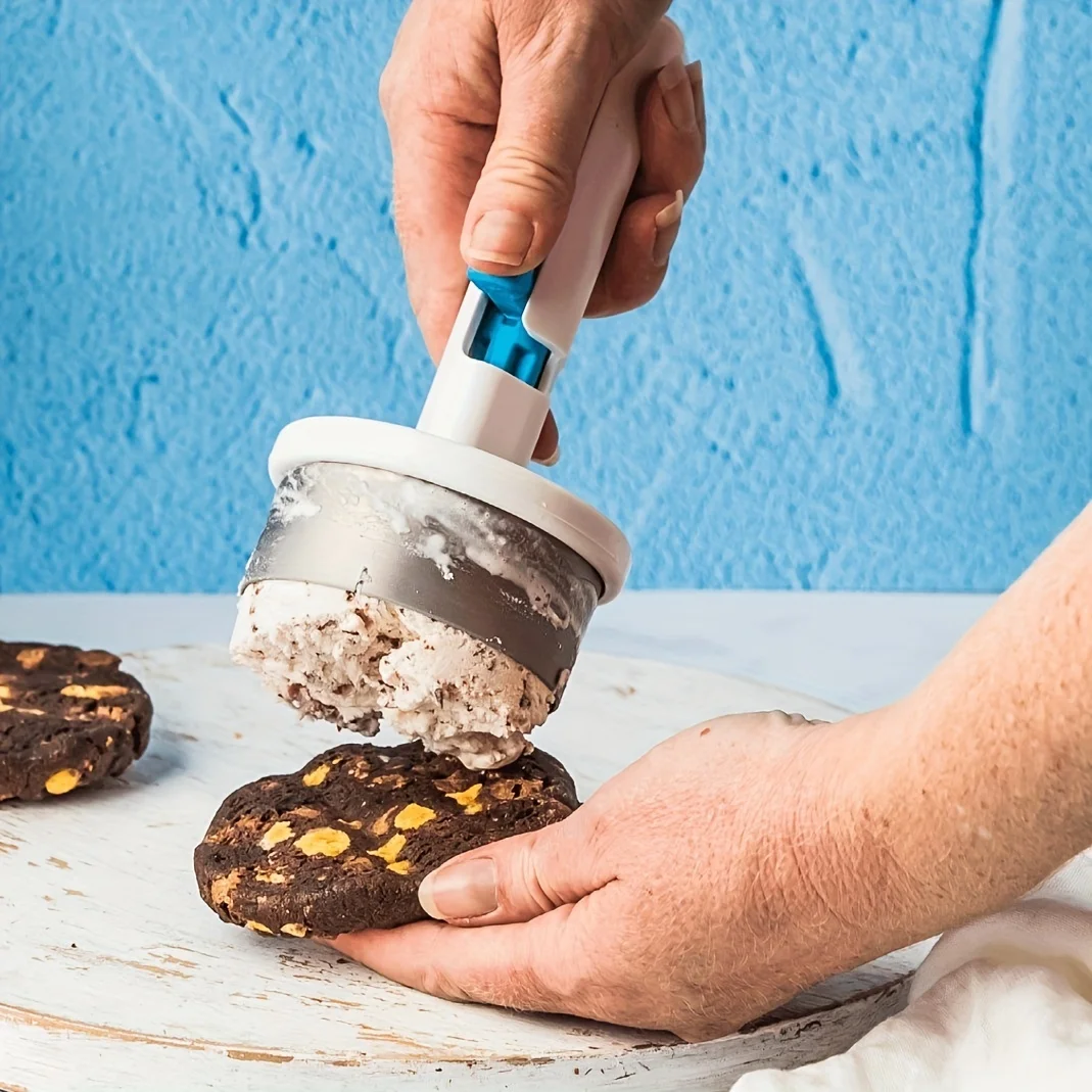 Cuchara de acero inoxidable para hacer helados, 1 unidad