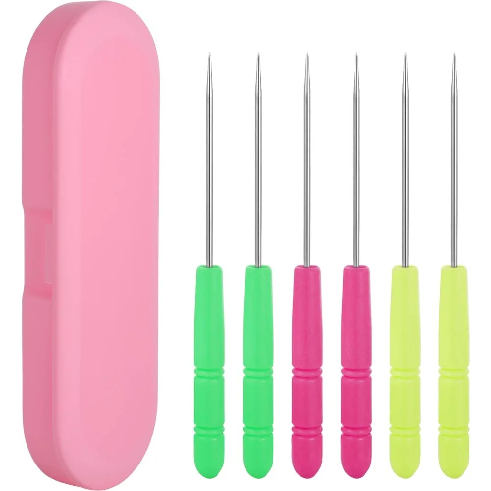 

6Pcs Cookie Scribe Tool Sugar Stir Needle Stored in Plastic Box Colorful Cookie Decorating Tools Cookie Decorating Supplies for