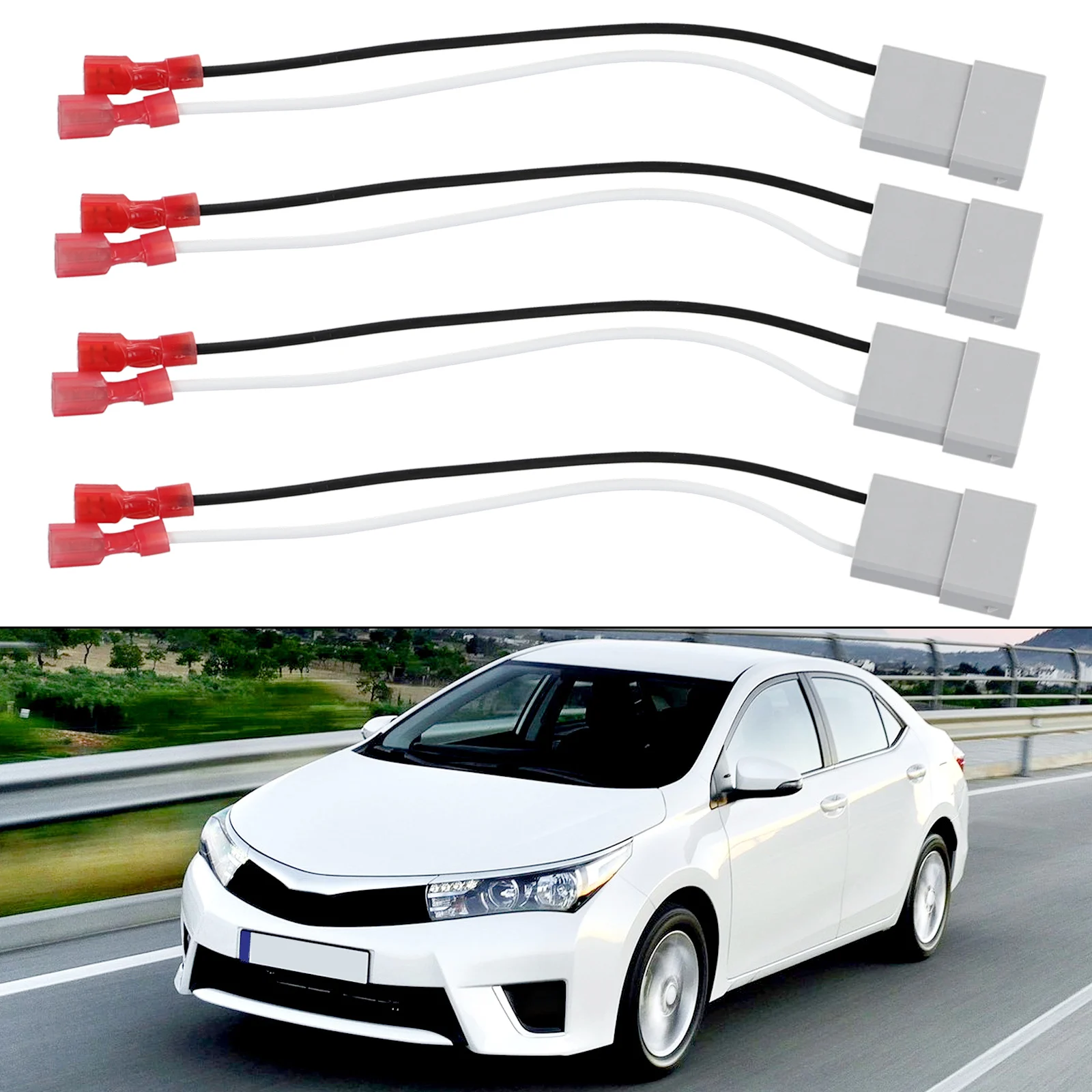 2Pcs/4Pcs Car Speaker Connector Harness Adapter For Honda For Accord 1986-2020 Car Wiring Cable Adaptor