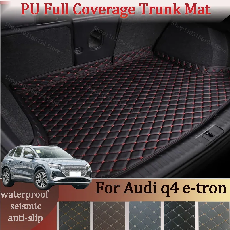 Customized Car High Edge Trunk mat For Audi q4 e-tron 2022-2023 Car XPE Leather Waterproof Carpet mat Car Interior