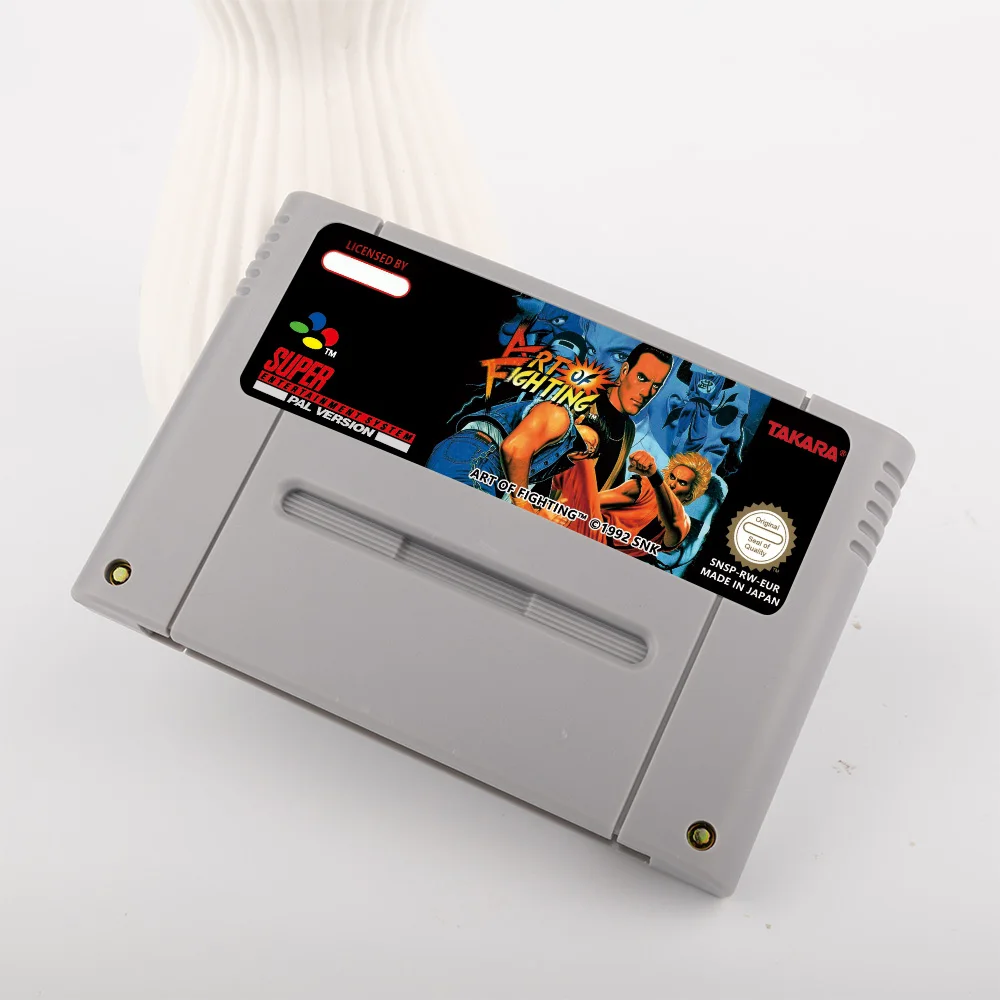 Art of Fighting Action Game for SNES 16 Bit Game Card for EUR PAL Version SNES video Game Console FOR Nintendo