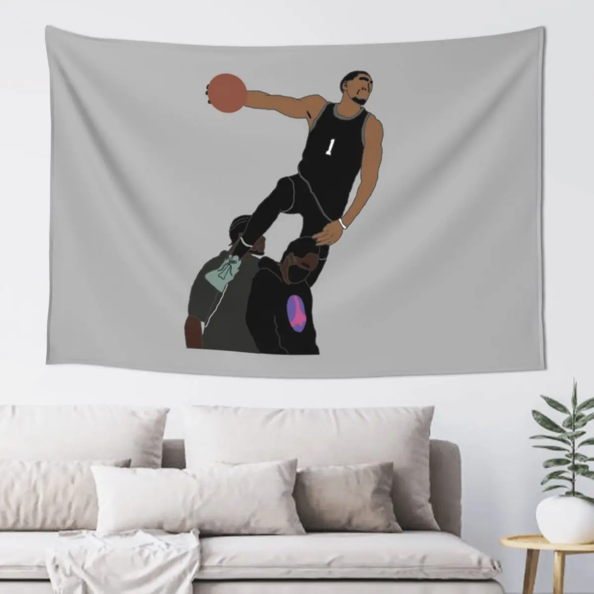 Toppin Dunk Contest Tapestry Outdoor Decoration Decoration For Bedroom Living Room Decoration Tapestry