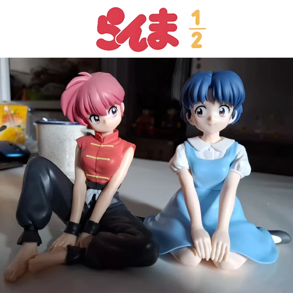 En Stock 10CM Anime Ranma 1/2 Relax Time Shampoo Tendou Akane estatuilla de acción Ranma PVC figura modelo coleccionista estatuilla juguete para regalo