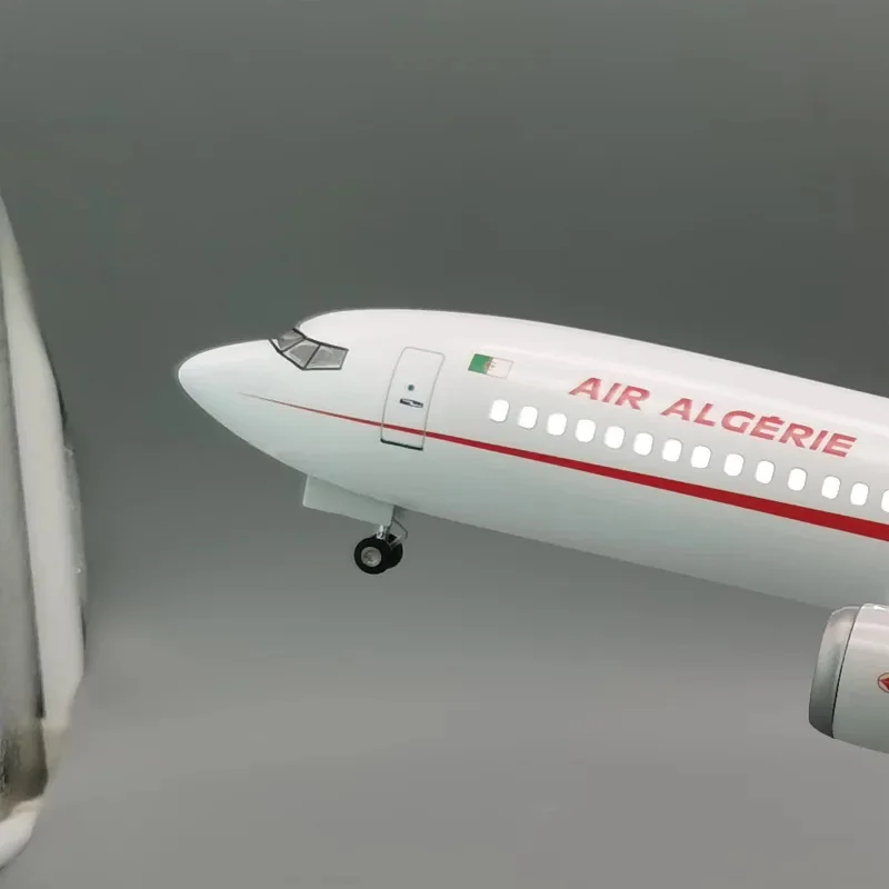 Model samolotu 47cm, model zabawki, odlewany z żywicy, Air Algerie A330 330, skala 1:135, dekoracja do ekspozycji, kolekcjonerski.