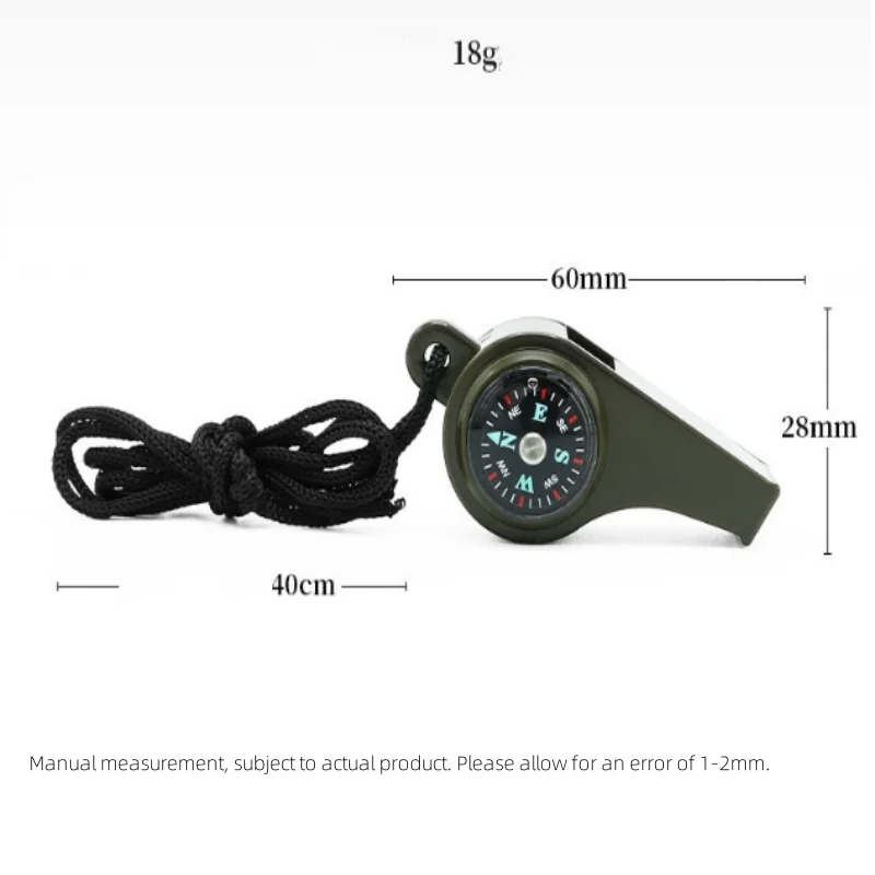 ISURE MARINE Outdoor Multifunctional Three In One Whistle Portable Whistle Thermometer Compass Whistle Outdoor Equipment