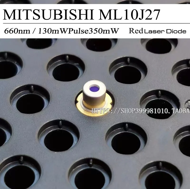 Original mitsubishi ml101j27 660nm 130mw empurrar 350mw alto chapéu vermelho laser diodo único modo