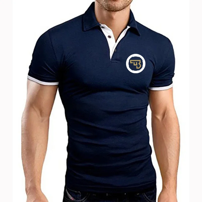 2024  CZ Ceska Zbrojovka Cotton Polo Shirts for Men Casual Solid Color Slim Fit Mens Polos  Summer Fashion Brand Clothing