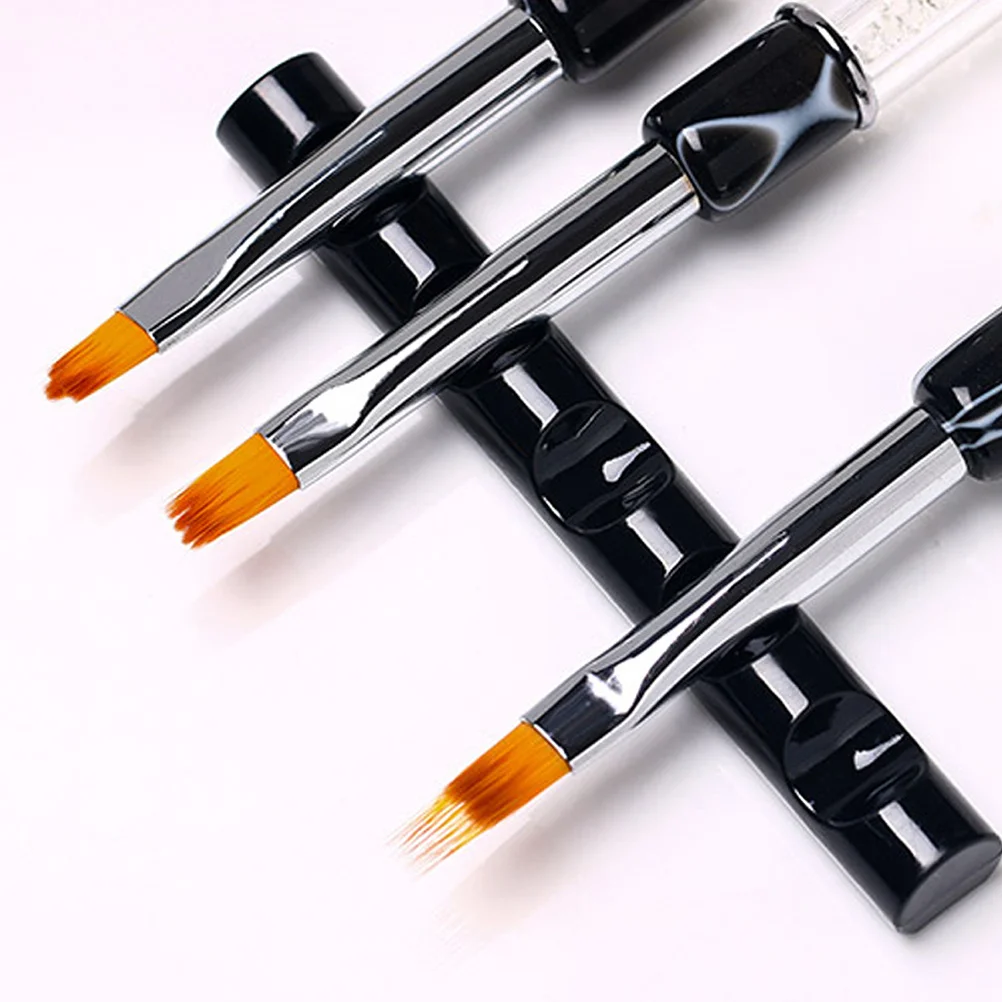 5 stücke Kunst Halter 5 Grid Tragbare Kunststoff Stift Lagerung Rack Für Uv Gel Stift Nagel Pinsel Rest Stehen Für nagel Salon Diy Verwenden