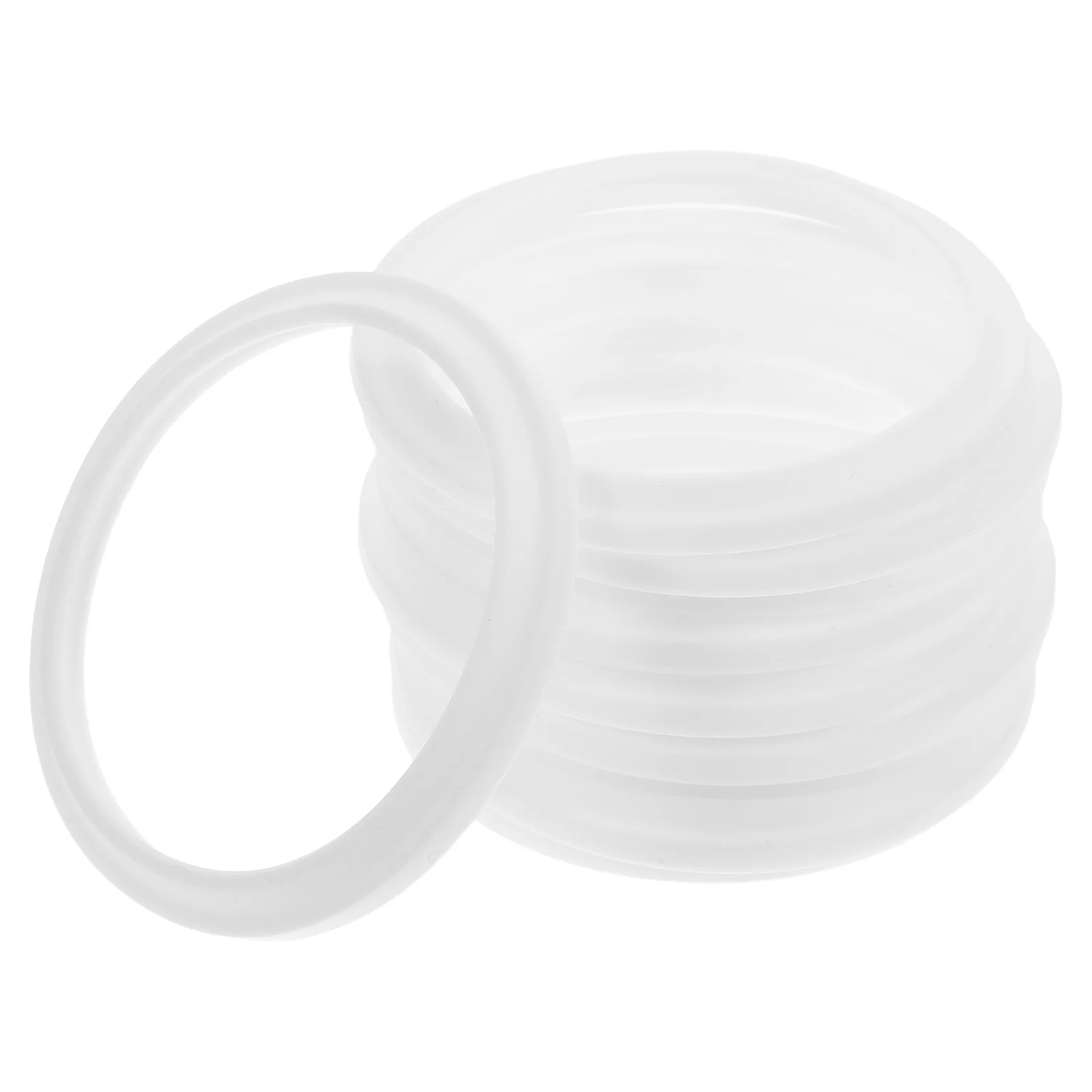 

10pcs Silicone Seal Gaskets For Lunch Box: Replacement Rings Bento Storage Containers Leak Proof Airtight Sealing Microwave Safe