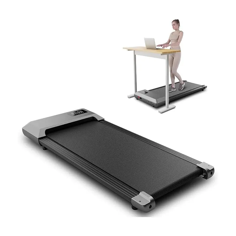 35.5 X 15.5 Inch Run Area Under Desk Treadmill, 1-6KM/H Treadmill for Home with Remote Control and LCD Display