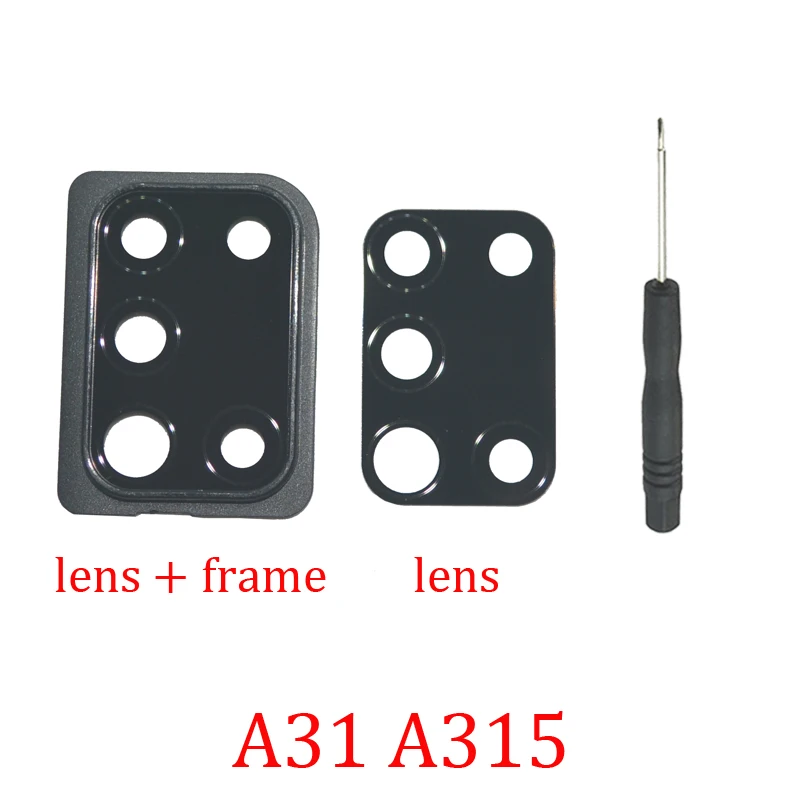 

Pop Back Camera Glass Lens For Samsung Galaxy A31 A315F A315G A315N Phone Rear Camera Protection Lens Holder Part + Tools