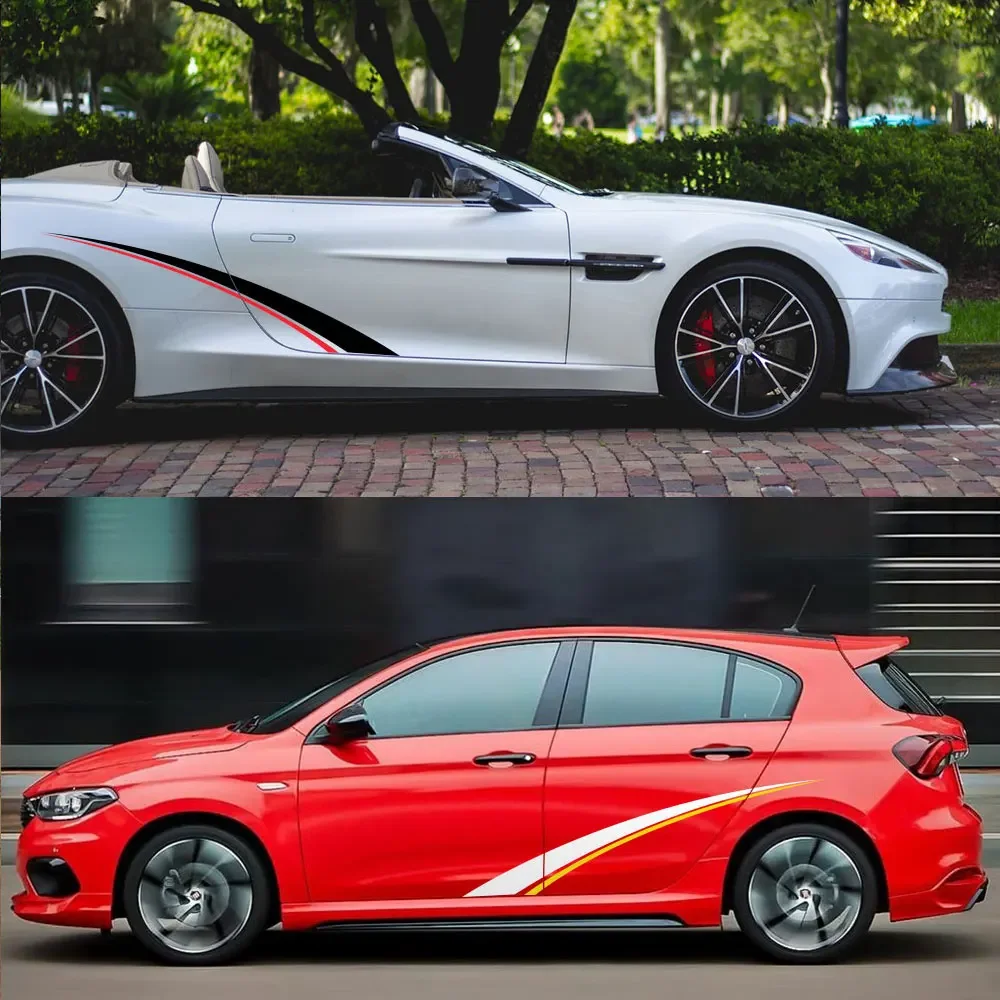 2pcs Car Stickers Sport Vinyl Decals Auto Tuning DIY Decoration Accessories For Audi BMW Mercedes Benz Ford VW Toyota Nissan Kia