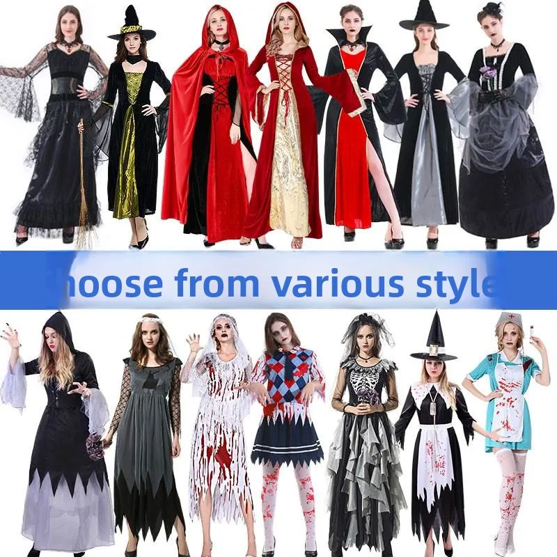 بدلة تنورة نسائية تقليدية من loween Witch Thief Princ Dr لأداء المسرح