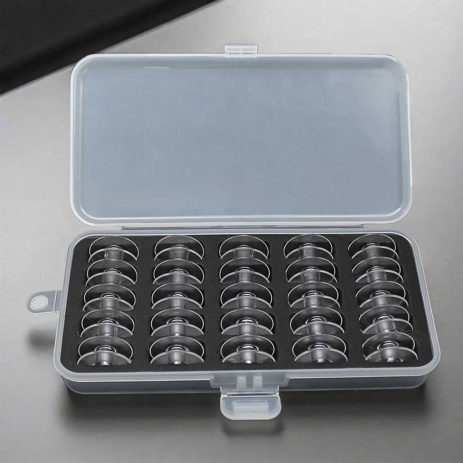 25 قطعة/صندوق "M" بكرات أكبر # 18034P لأخيه JUKI DNU-1541 DU-1181N TL-2200QVP Longarm جاك H2 Consew 205RB 206RB أداة الخياطة #5