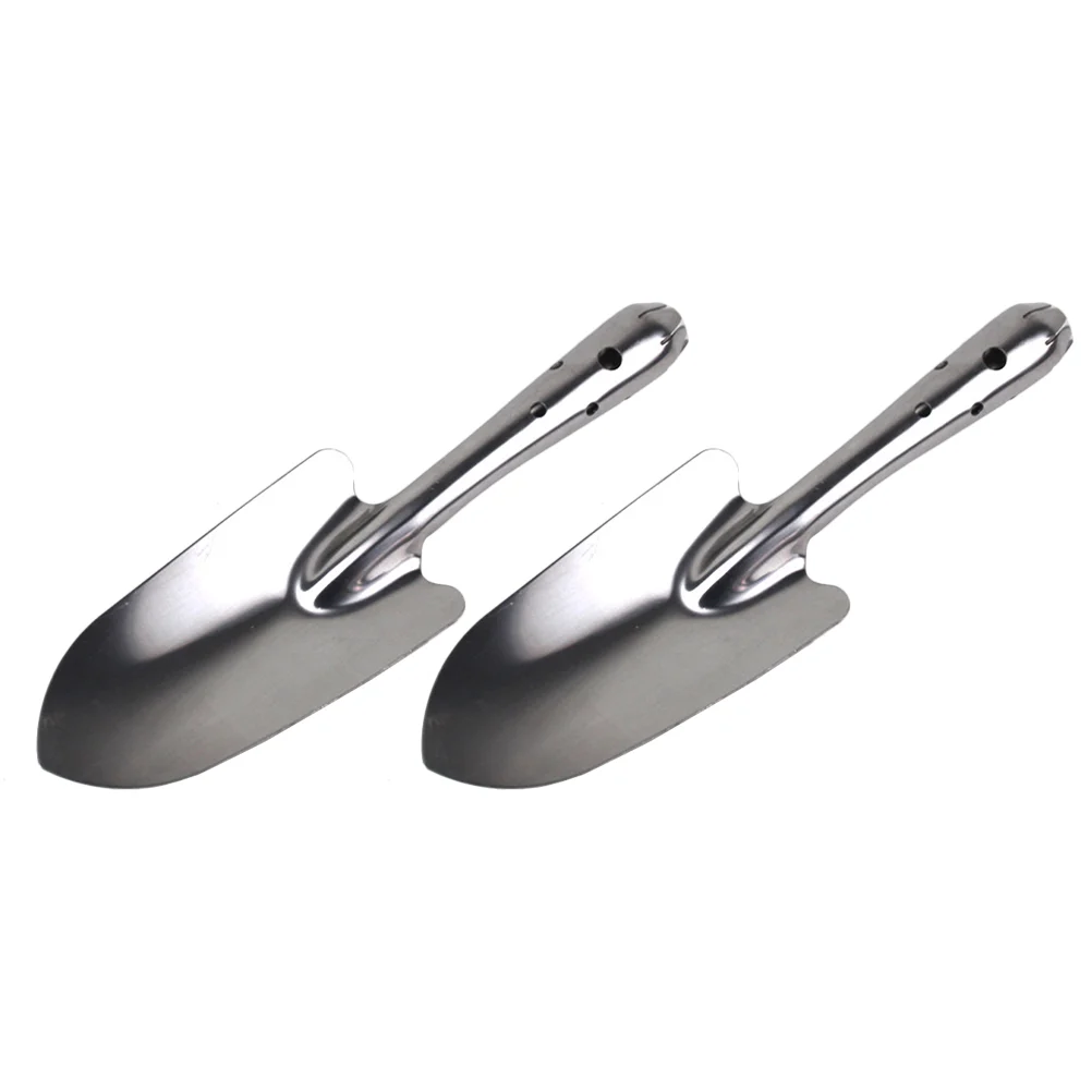 

2 Pcs Planting Garden Trowels Shovels Weeding Household For Gardening Tool Supplies Metal Handheld Spade