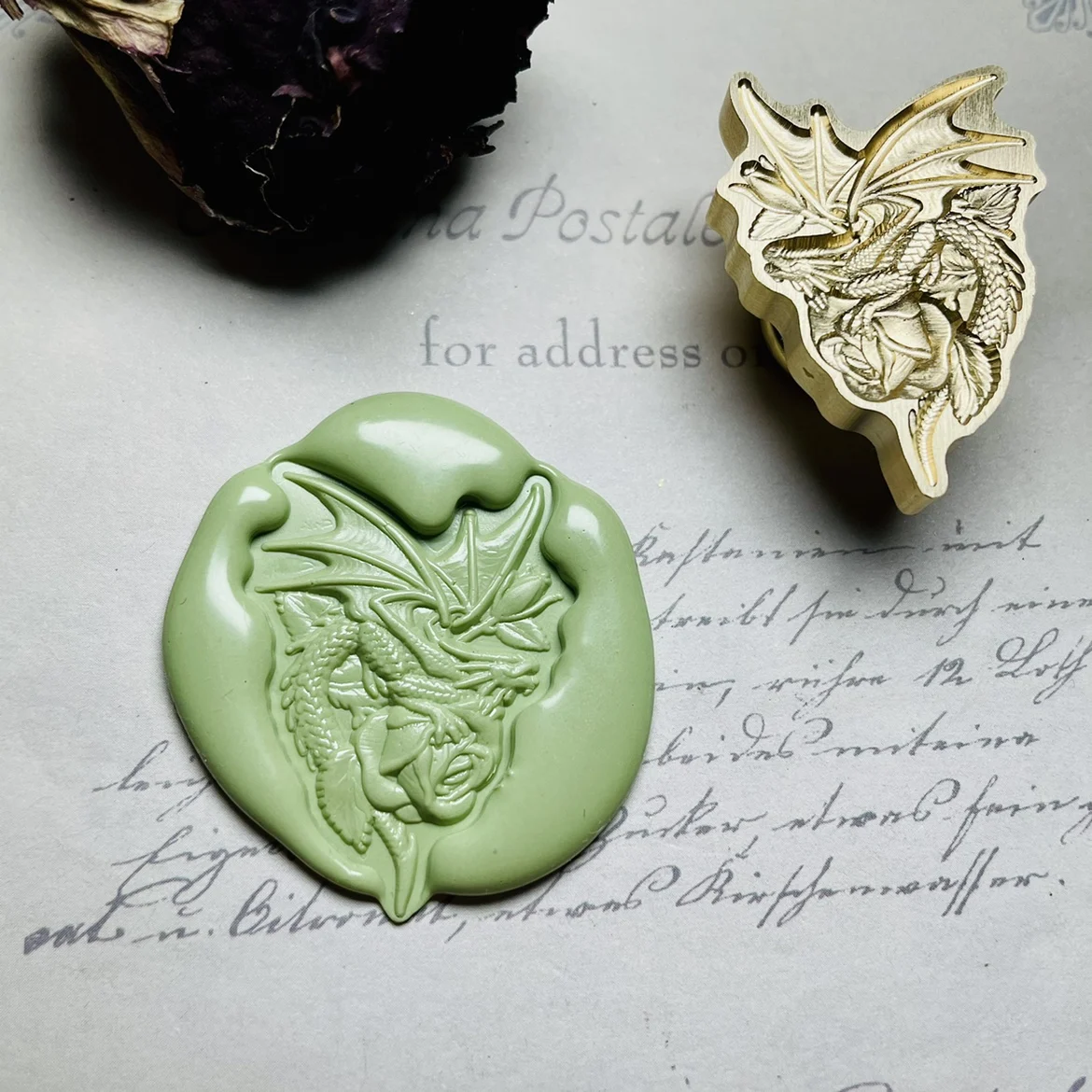 anime-love-and-deepspace-sylus-cosplay-dragon-rose-metal-wax-seal-stamp-cartoon-waxs-seals-signet-3d-stereoscopic-adorn-xmas