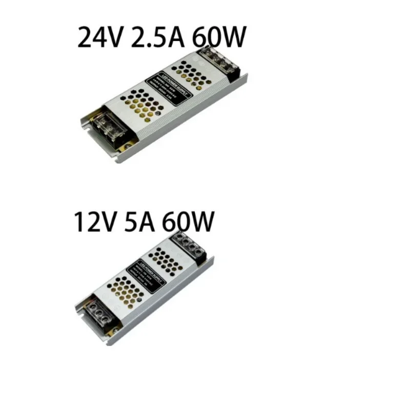 Fuente de alimentación LED ultradelgada DC12V 24V, transformadores de iluminación 60W 100W 150W 200W 300W, adaptador de Controlador LED, convertidor