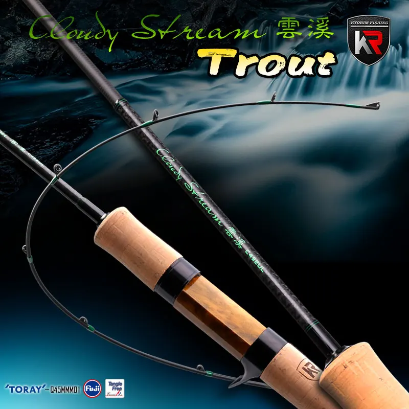 Kyorim UL Rod Ultra Light High Carbon Baitcasting Trout Fishing Rod FUJI Guide 4 Sections Portable Travel Rod 2 Sections Rod