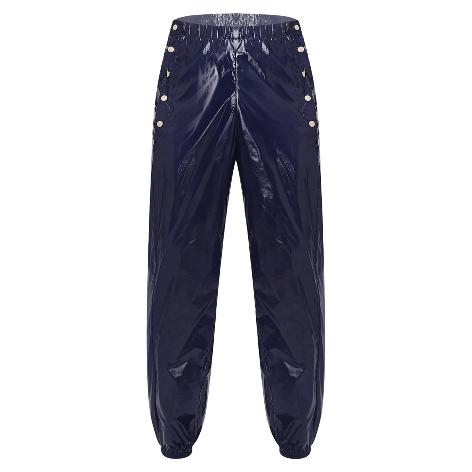 Male Mens Waterproof Diaper Covers Pants Sides Waist Buttons Jogger Pants for Special Needs Daily Use Easy Pull Up Breathable