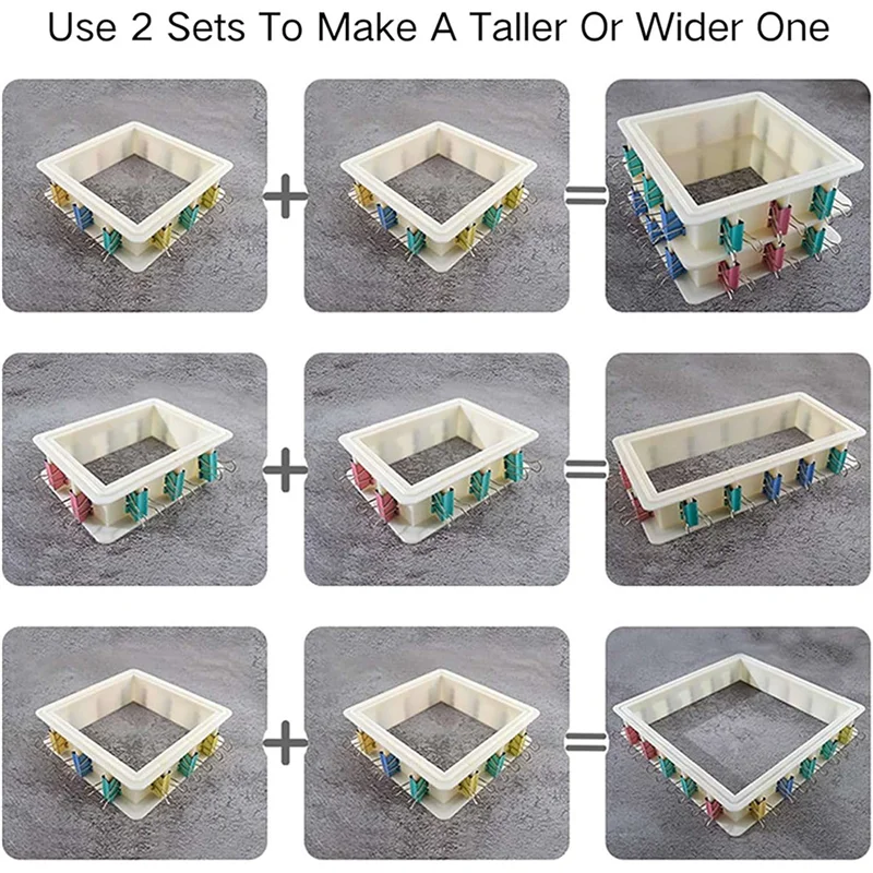 

A92P 2X Adjustable Mold Housing Kit For Silicone Molds Making,Reusable Housing Frame