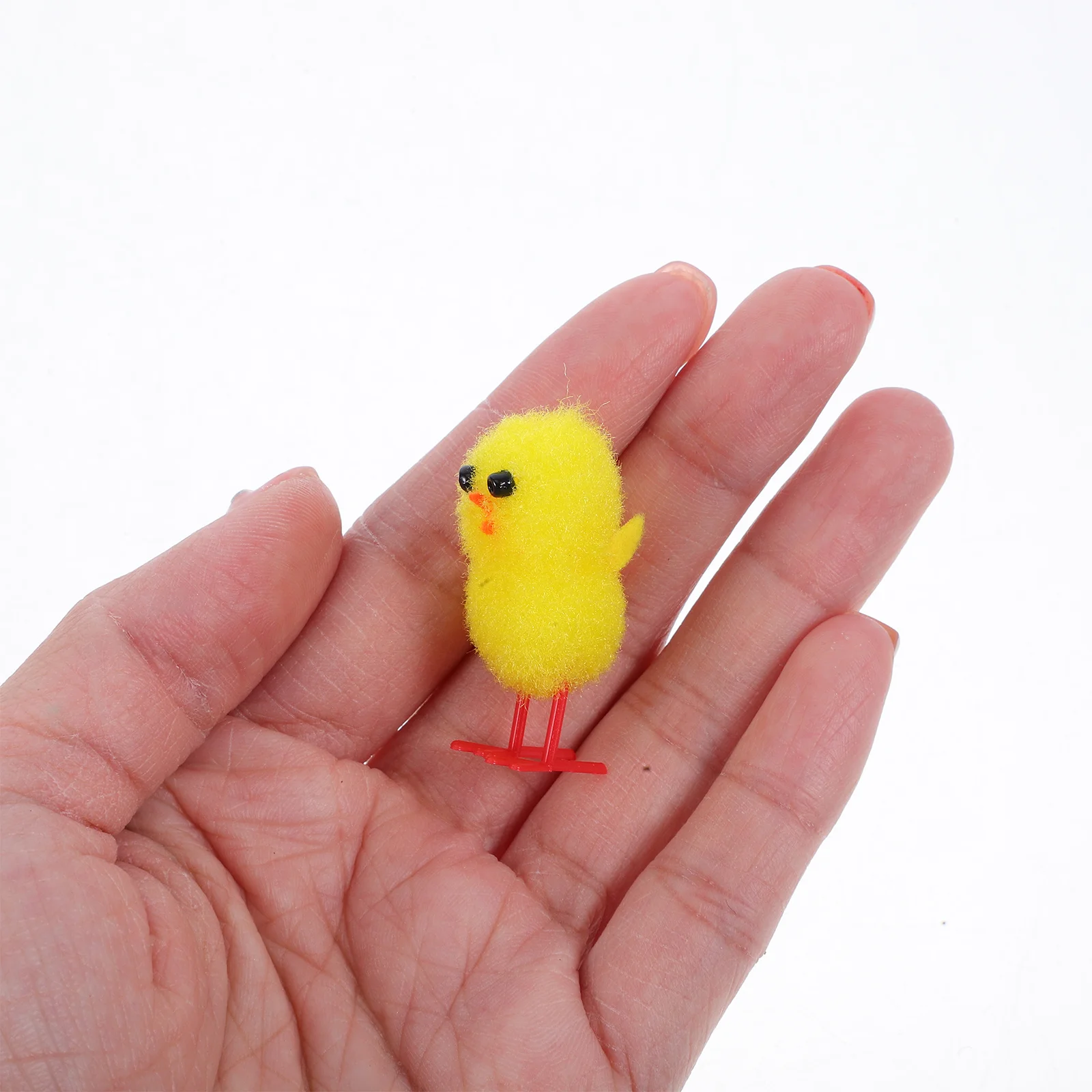 18 Stück Osterküken-Dekorationen, weich, realistisch, handgefertigt, kleines Küken für Tischdekoration, Mitbringsel, Frühlingsdekoration, Heimbüro