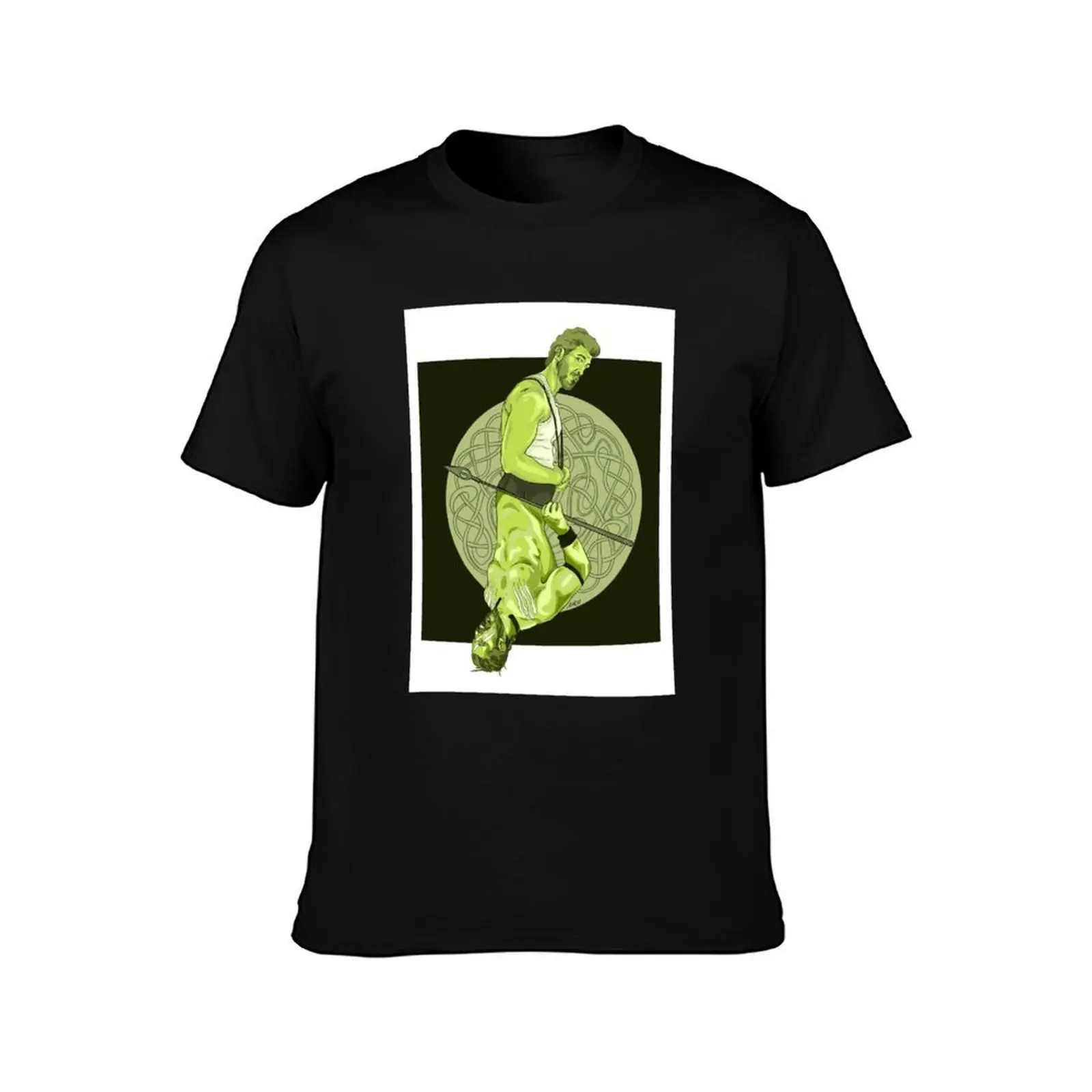 Mad Sweeney T-Shirt, Summer Casual Cotton Tee, Oversized Streetwear Tops, Vintage Graphic Print, Loose Fit Short Sleeve