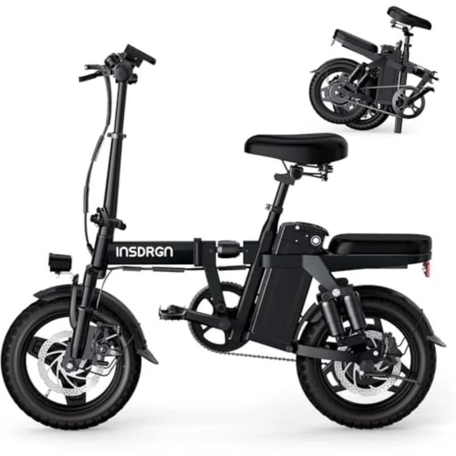 

Electric Bike for Adults and Teens 14 Mini Folding E Bike 1500W Peak Motor 48V 768Wh Removable Battery 35Miles 20MPH Commuting