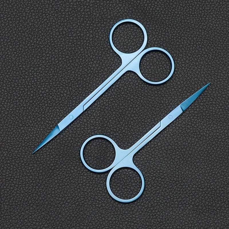 Titanium Eye Scissors Straight, Curved And Double Eyelid Scissors