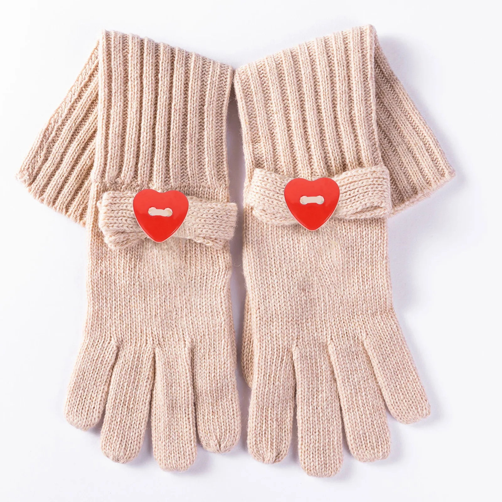 

100pcs Heart Shaped Plastic Buttons Mixed Colors Fastener For Diy Crafts Sewing Clothing Decorations Snap Buttons Diy Materials