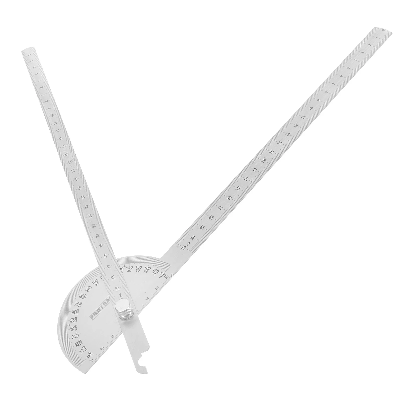 Stainless Steel Protractor 19 7cm Swing Arm Tools Angle Finder Goniometer Woodworking Ruler Metal Precision Measurement
