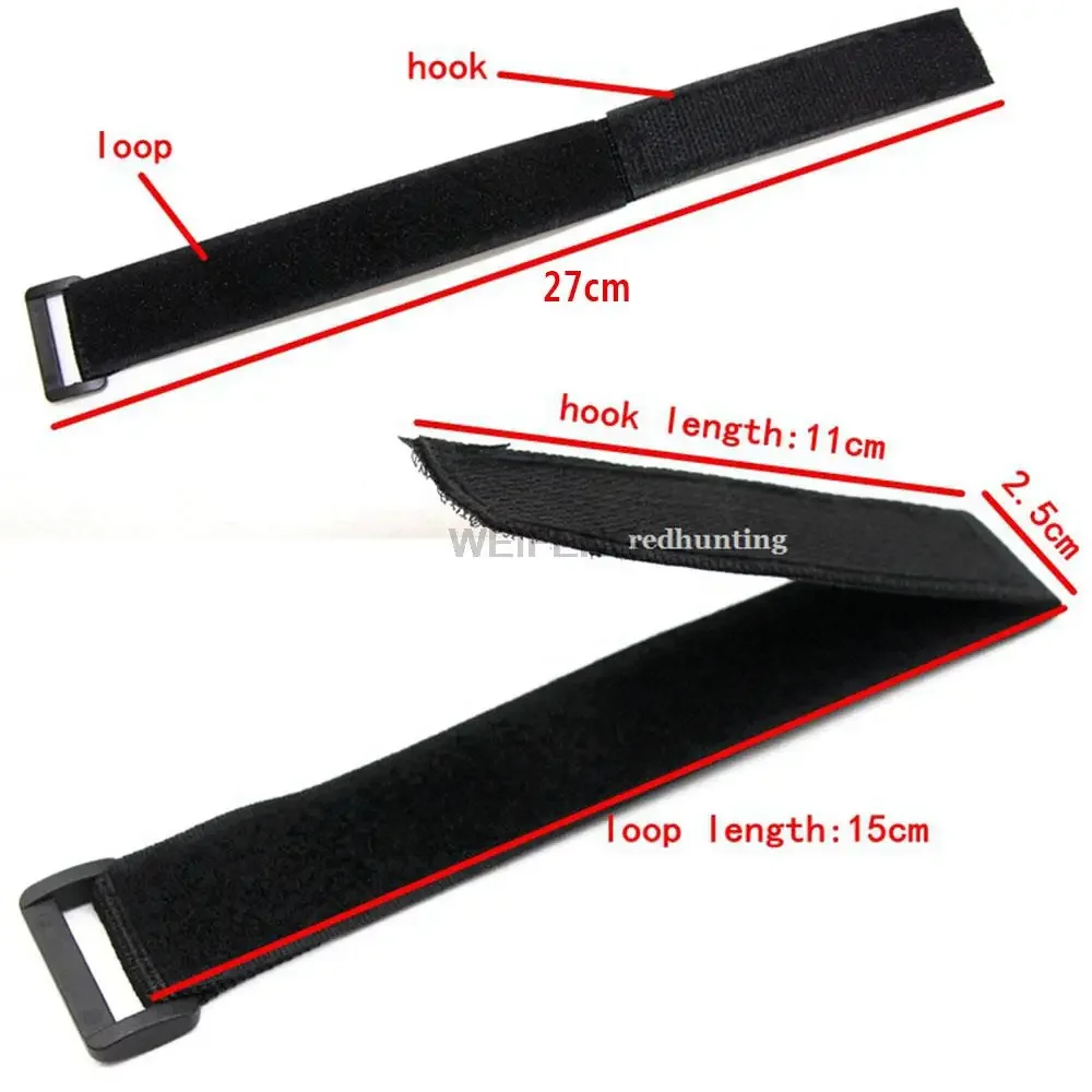 5/10PCS Nylon Reverse Buckle Hook Loop Fastener Tape Self-adhesion Cable Ties Wrist Fastener Strap Sticky Molle Strip