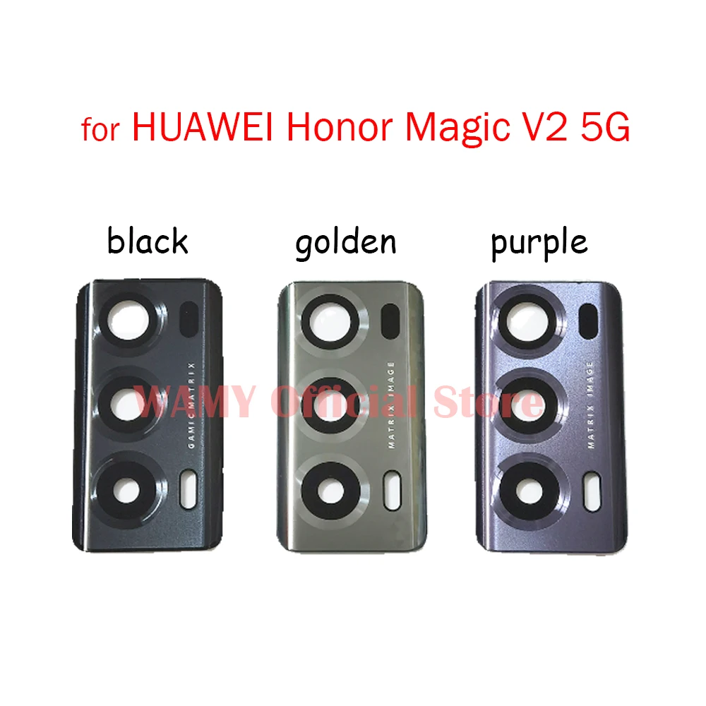 WAMY Rear Back Camera Glass Lens Cover Replacement For HUAWEI Honor Magic V2 5G VER-AN10 VER-N49