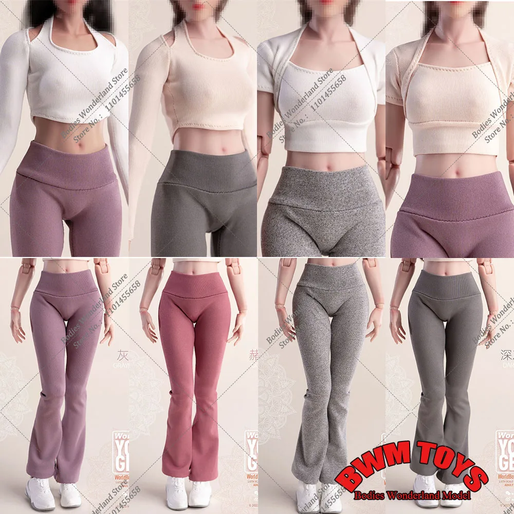 

Worldbox 1/6 Scale Women's High Elasticity Sport Clothes Set Yoga Suit Slim Top Pant for 12 inches Female Solider Action Figure