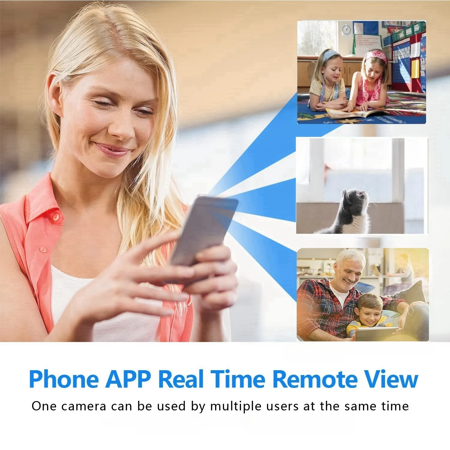 HD Mini Camera DIY Camera WiFi Connection with Battery Motion Detection Remote Viewing Video and Audio Recording for Home Office