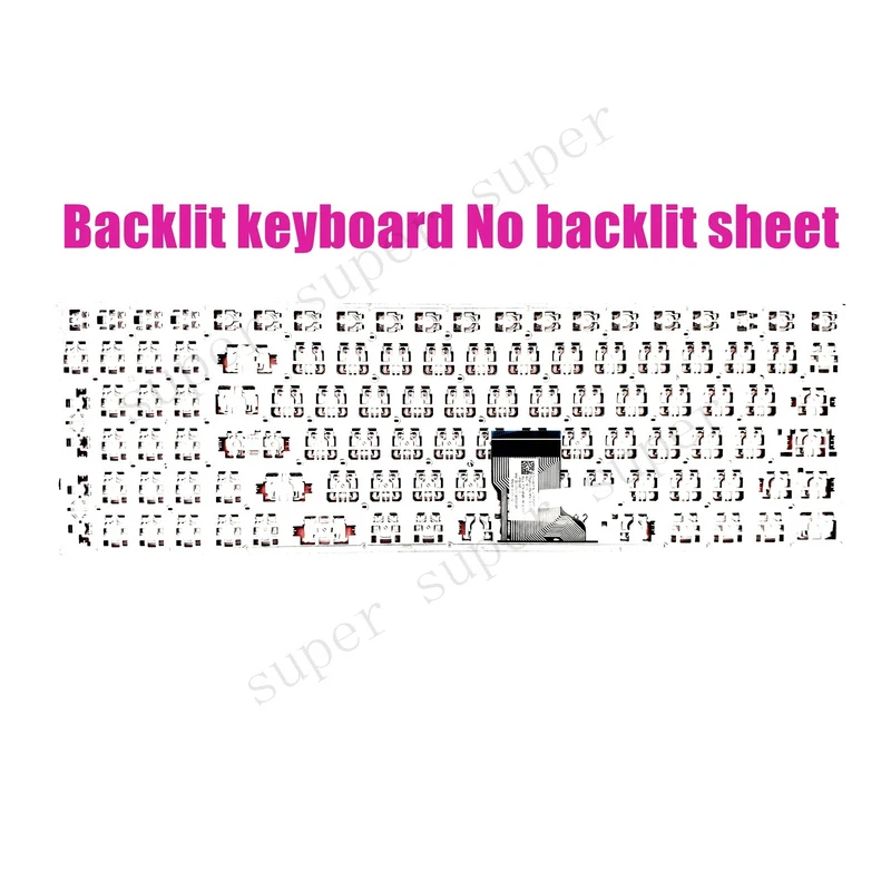 SSS+ New US Red backlit keyboard for Asus Rog GL502 GL702 (no backlit sheet)