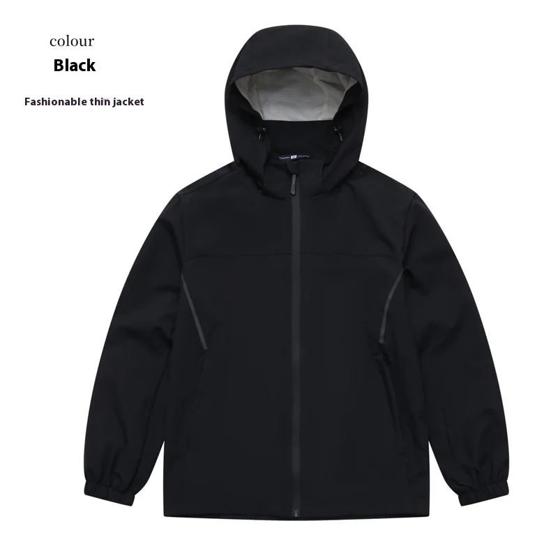 

Men's and Women's Outdoor Jackets Spring and Autumn Long Sleeves Lightweight Waterproof Hiking Camping Loose Casual Brand Coat