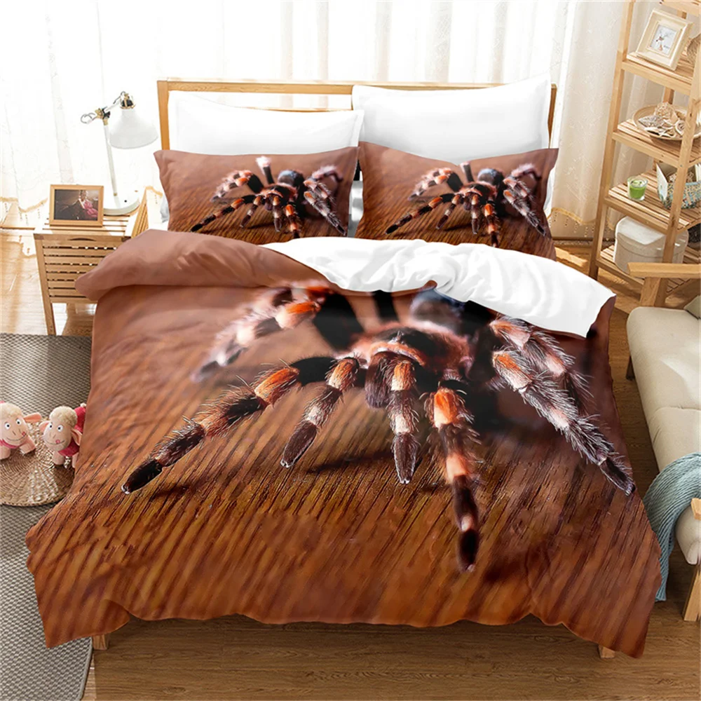 

Spider Funny Cat GiraffeAnimal Kids Quilt Durex Twin Full King Size 3Pcs Duvet Cover Bedding Linen Set Bedspread 200x200 240x220