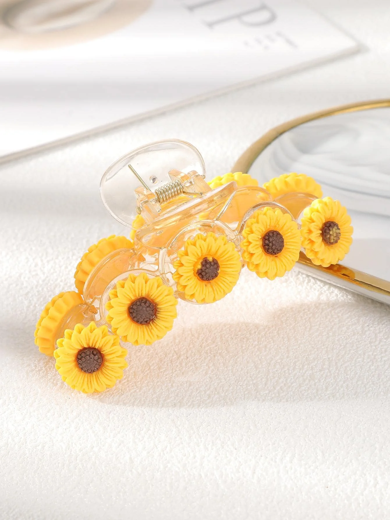 Flower Decor Hair Claw Boho Perfect Gift For Friends For Daily Use Claw Clips Hair Clips Hair Jaw Clip Hair Clamps