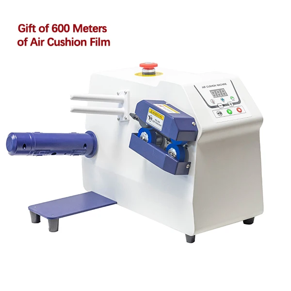 

HY-05 Mini Automatic Air Bag Filling Bubble Pillow Cushion Wrap Machine for Beverages Includes 600m Air Cushion Film