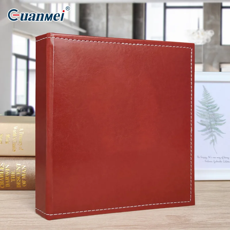 Customized. Guangmei Leather A5 Folder Style Award Insert Pocket Storage Album Photo Album 8inch Pa