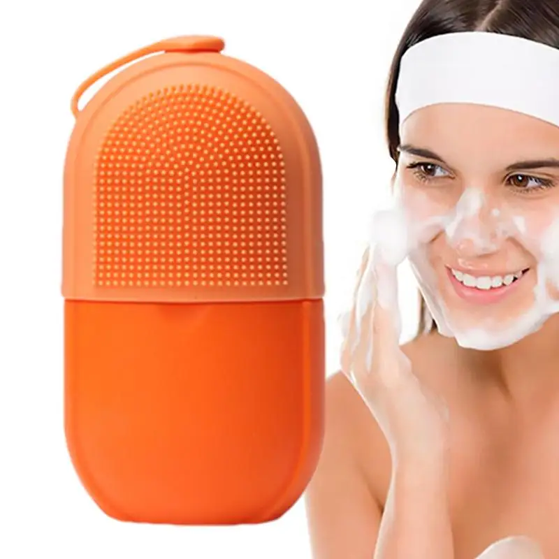 

Контурный куб Ice для лица Ice Face Roller Cube Форма для льда для лица Силиконовая щетка Холодный и прохладный многоразовый мужской летний массаж лица для женщин