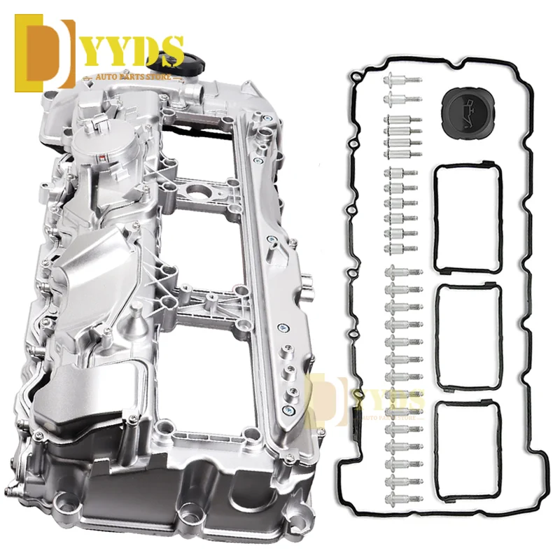 

11127570292 For BMW N55 Aluminum Valve 3.0L 135i 335i 535i 640i 740i X3 X5 X6 535ixDrive Cylinder Head Cover W/Gasket & Bolts